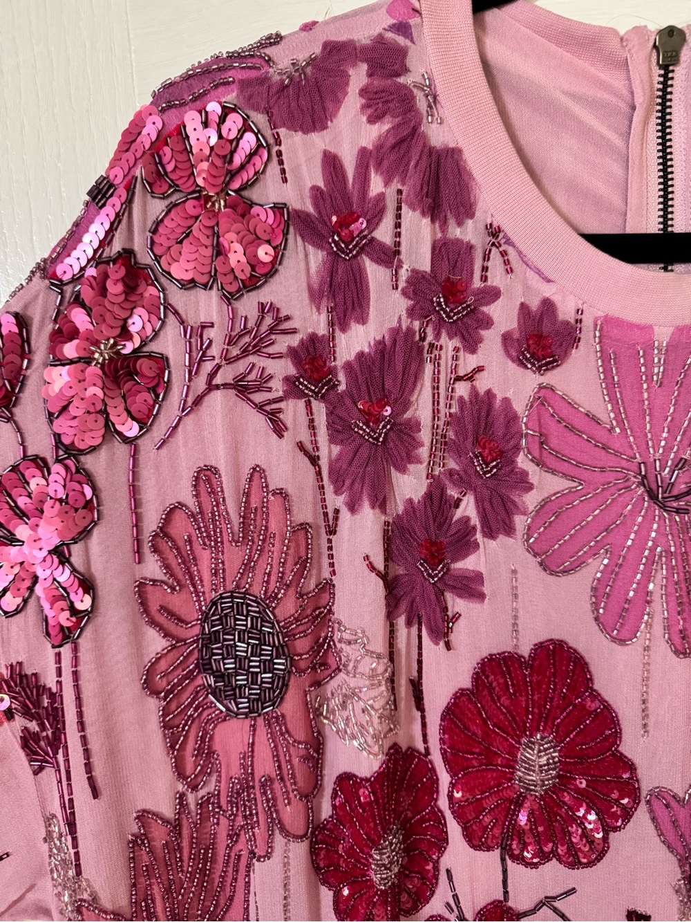 Free People Jewel Mini Dress (Pink/Lilac) - Picture 3 of 6